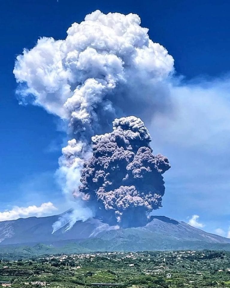 Mount Etna in Italy Blasts Ash and Lava After Crater Collapse