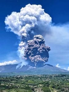 Mount Etna in Italy Blasts Ash and Lava After Crater Collapse