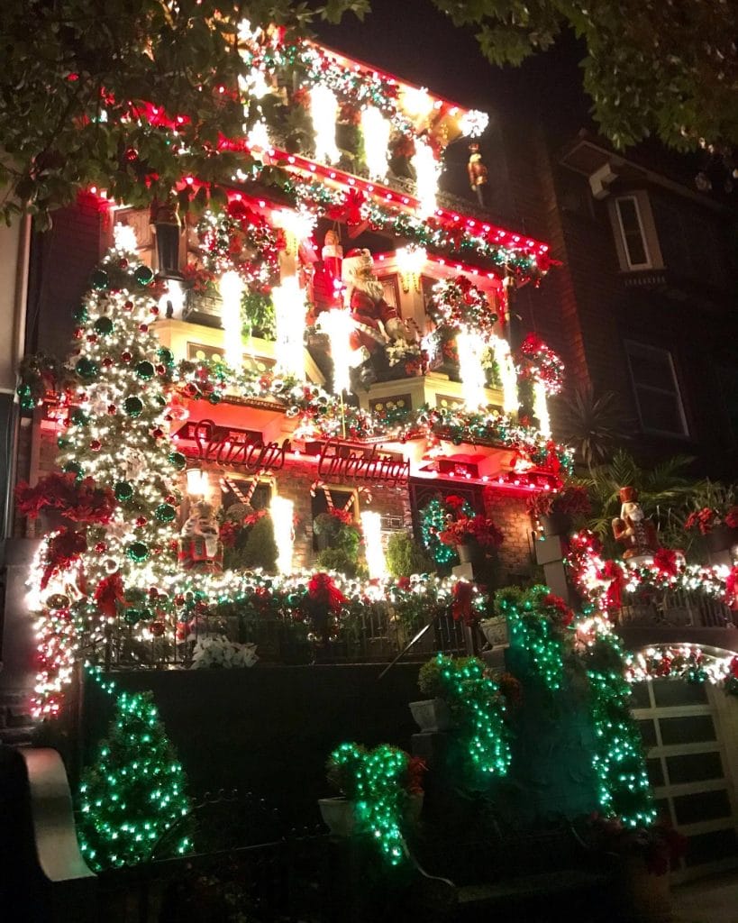Castro Street House, San Francisco, Holiday Lights