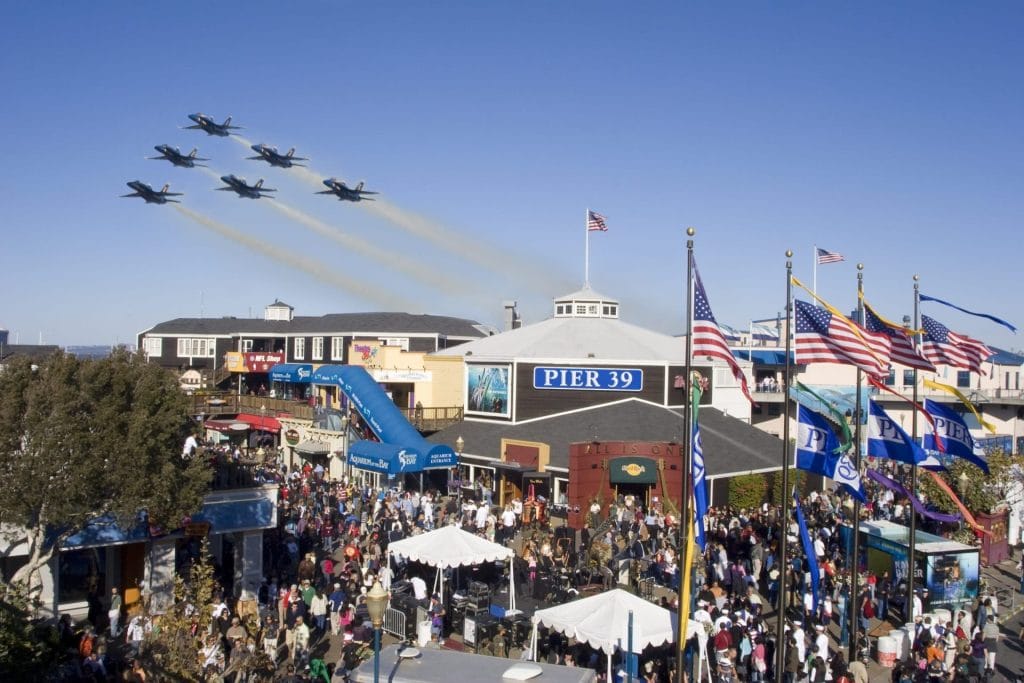 Fleet Week Air Show at Crissy Field San Francisco