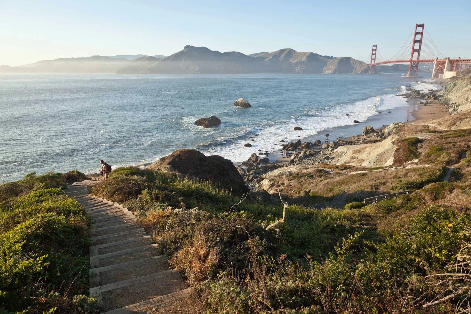 Coastal view, Hiking trail, Golden Gate Bridge viewpoints