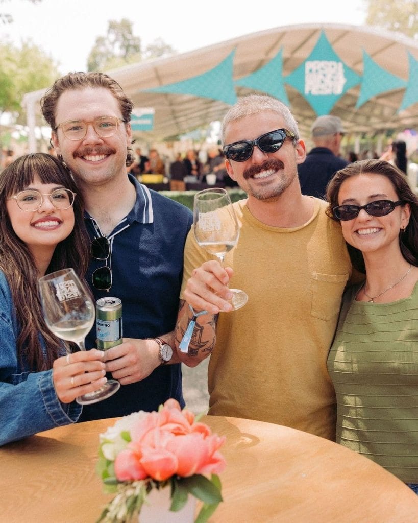 Guests tasting wine at the Paso Robles Wine Festival