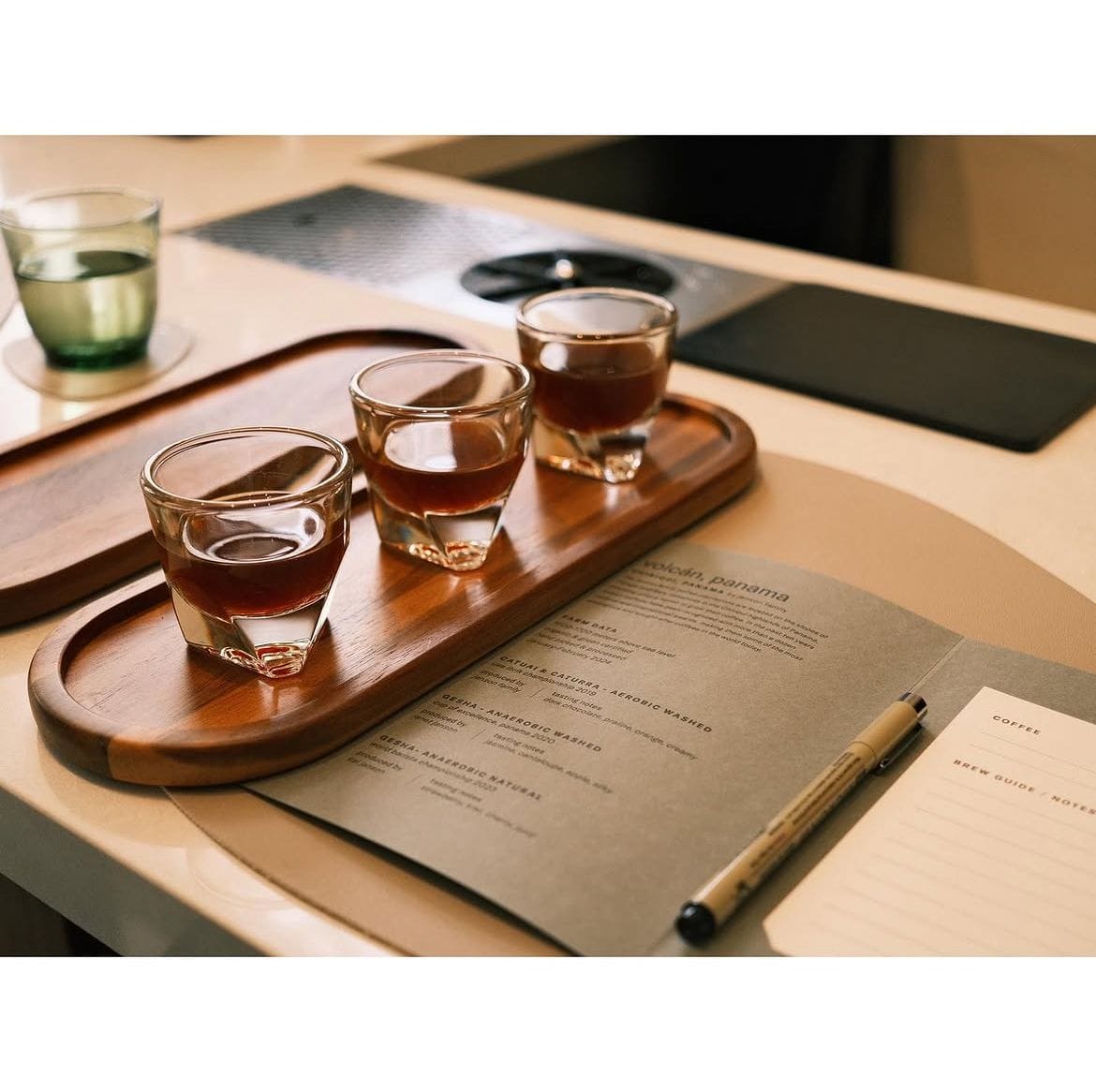 The Coffee Movement, coffee cafe in San Francisco, Tasting flights