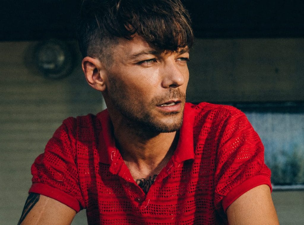Louis Tomlinson in a red shirt for a San Francisco concerts and shows article.