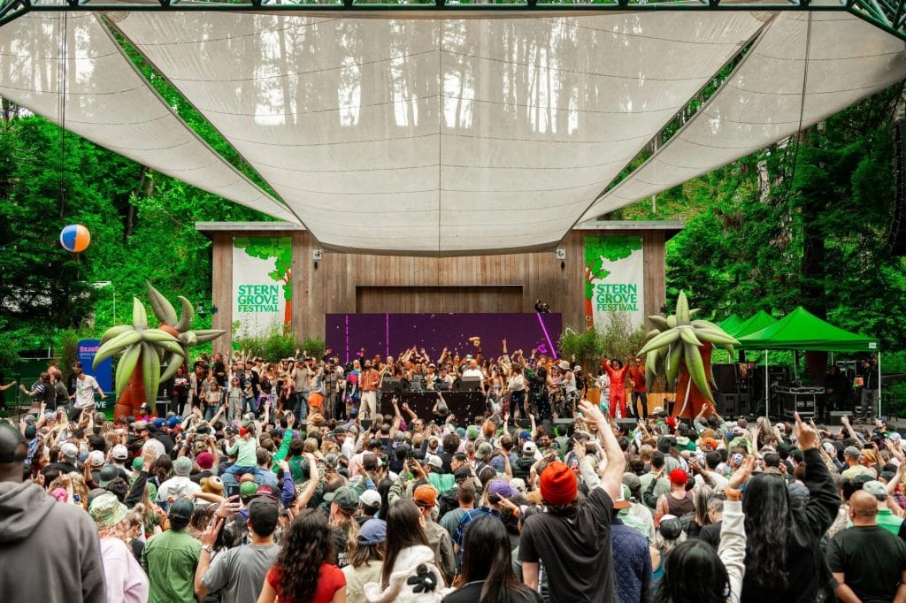 Crowd watching a live outdoor show at Stern Grove Festival for a San Francisco concerts and shows article.