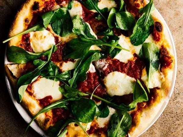 Pizzetta 211 San Francisco, spinach pizza