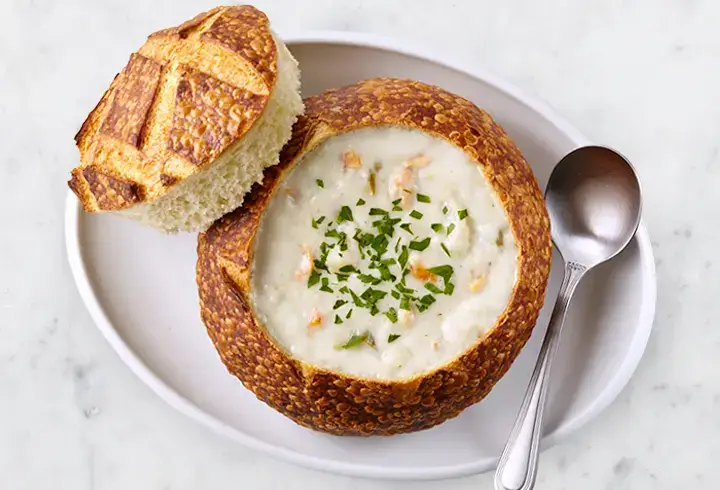 Clam chowder boudin bakery and cafe