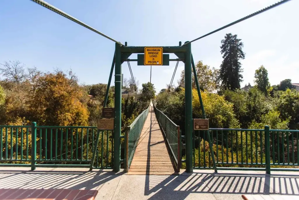 Swinging bridge in Arroyo Grande in California, Hidden gems along Highway 1