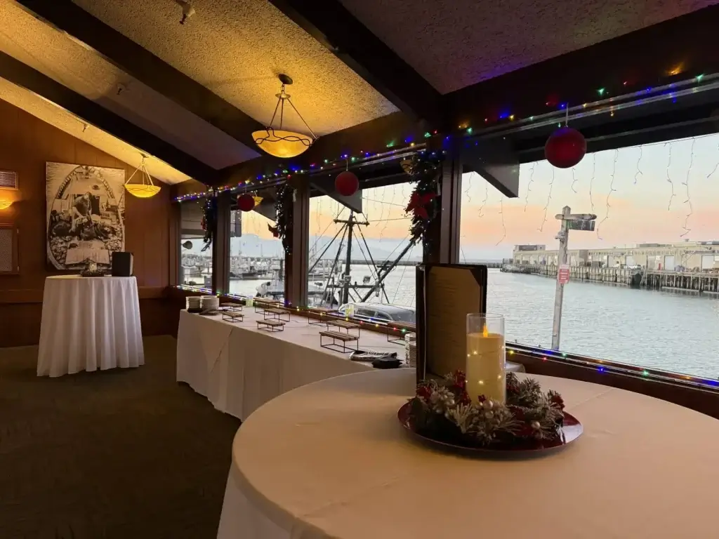 Scoma restaurant in San Francisco, waterfront dining with sunset views