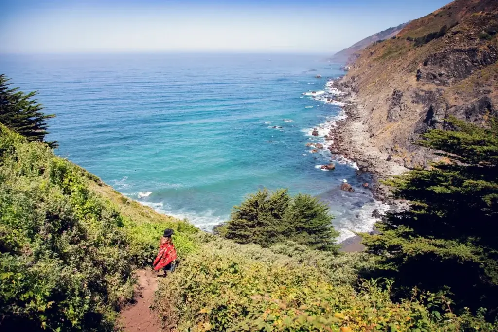 Big Sur coastline near Ragged Point, panoramic ocean view, hidden gems near Highway 1